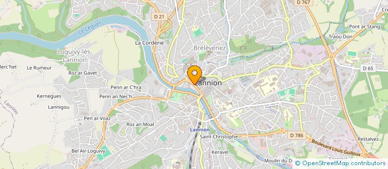localisation de l'entreprise ENLI à LANNION