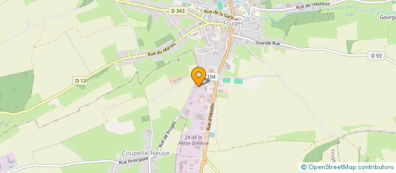 localisation de l'entreprise ENLIGA  FRUGES