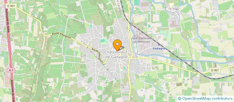 localisation de l'entreprise ENLOCAR IMMO  CHATEAUNEUF-DE-GADAGNE