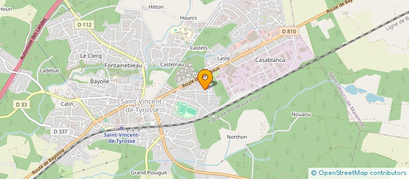 localisation de l'entreprise ENLUMIS ENTERTAINMENT  SAINT-VINCENT-DE-TYROSSE