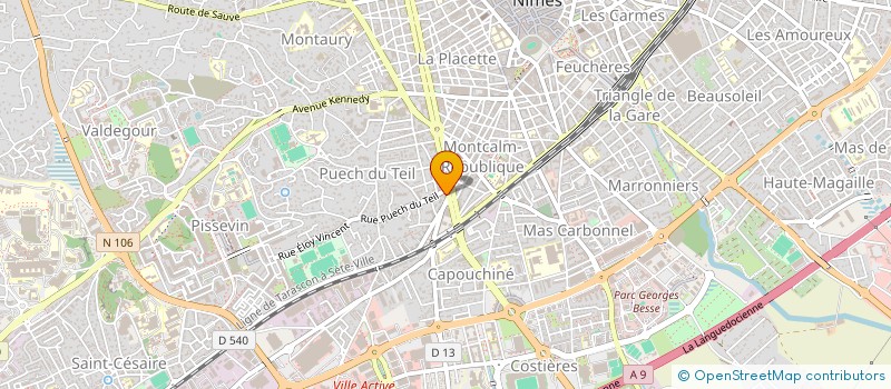 localisation de l'entreprise ENLUX à NIMES
