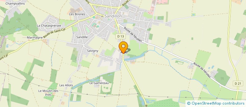 localisation de l'entreprise ENM à SANDILLON