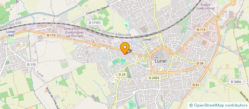 localisation de l'entreprise ENM FACADE  LUNEL