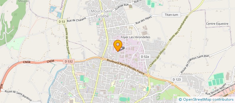 localisation de l'entreprise ENMATEC  MOURS-SAINT-EUSEBE