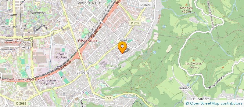 localisation de l'entreprise ENMATECH  POISAT