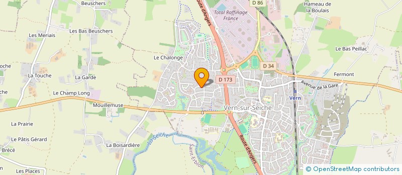 localisation de l'entreprise ENNA 1  VERN-SUR-SEICHE