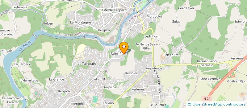 localisation de l'entreprise ENNA  HENNEBONT