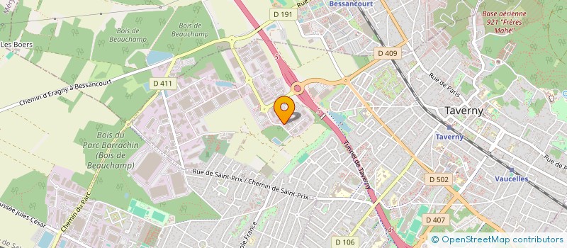 localisation de l'entreprise ENNERY  TAVERNY