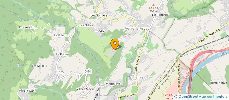 localisation de l'entreprise ENNOLI'S STAR  VERRENS-ARVEY