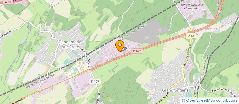 localisation de l'entreprise ENNOVI ADVANCED MOBILITY SOLUTIONS FRANCE à DANNEMARIE-SUR-CRETE