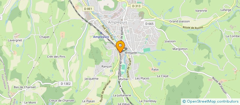localisation de l'entreprise ENNOVY à AMPLEPUIS