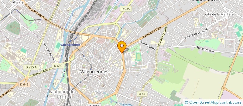 localisation de l'entreprise ENO INTERIM SAS à VALENCIENNES