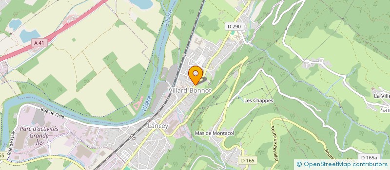 localisation de l'entreprise ENODARA PATRIMOINE  VILLARD-BONNOT