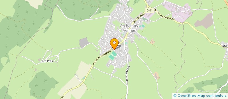 localisation de l'entreprise ENOELYS  ORCHAMPS-VENNES