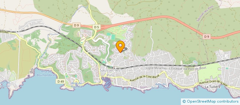 localisation de l'entreprise ENOER CONSULTING à SAUSSET-LES-PINS