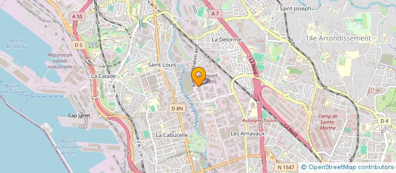 localisation de l'entreprise ENOGIA ASSETS BIOGAS à MARSEILLE