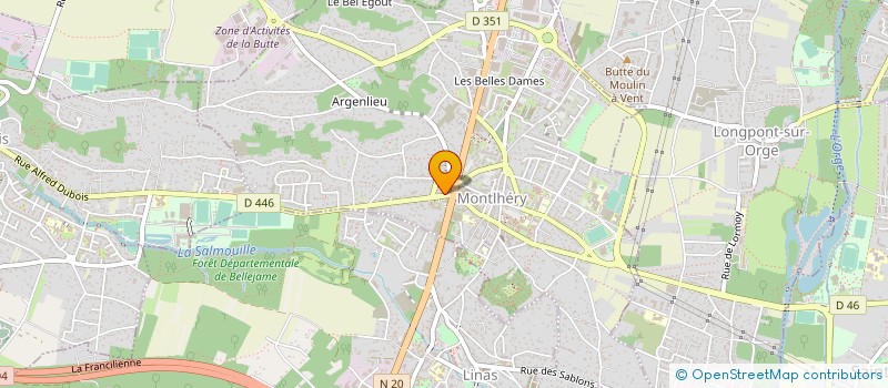localisation de l'entreprise ENOGLASS à MONTLHERY