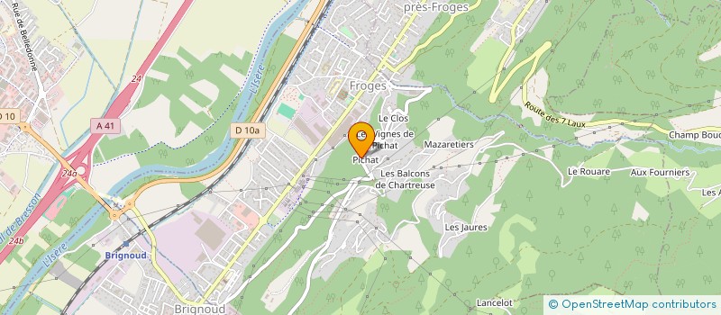 localisation de l'entreprise ENOLINE  FROGES