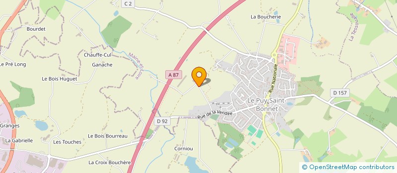 localisation de l'entreprise ENOLYA à CHOLET