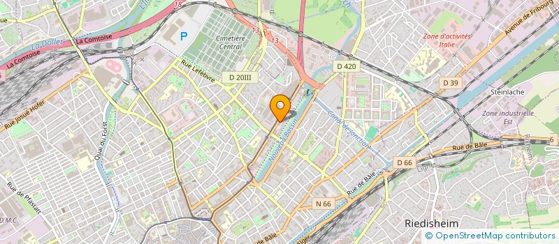 localisation de l'entreprise ENOPEC INGENIERIE  MULHOUSE