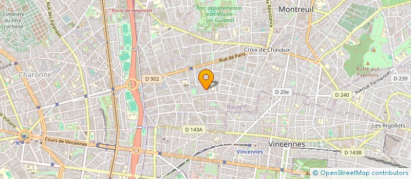 localisation de l'entreprise ENOR SERVICES à MONTREUIL