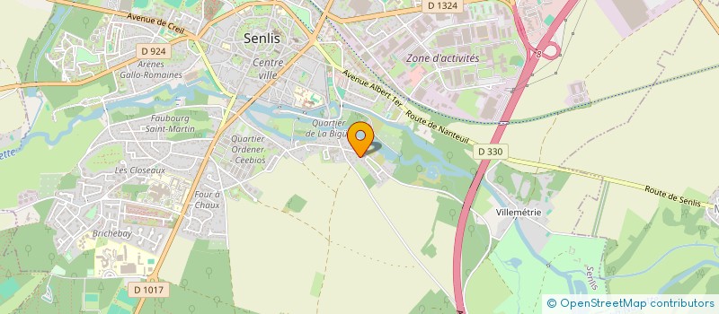 localisation de l'entreprise ENORA  SENLIS