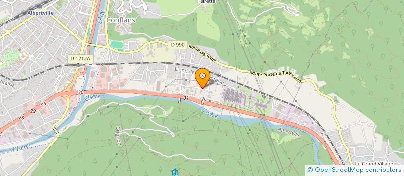 localisation de l'entreprise ENORA  ALBERTVILLE