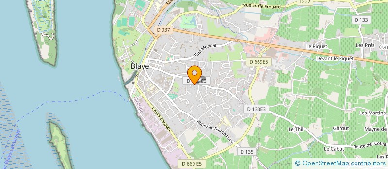 localisation de l'entreprise ENORA à BLAYE