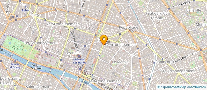 localisation de l'entreprise ENORA MARAIS  PARIS