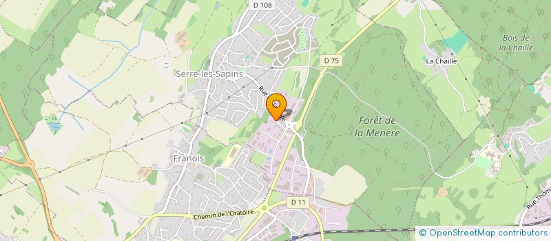 localisation de l'entreprise ENORA SERVICES à SERRE-LES-SAPINS