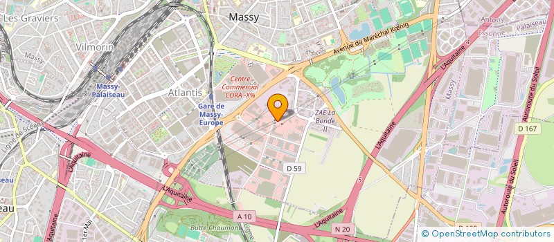 localisation de l'entreprise ENORIS à MASSY