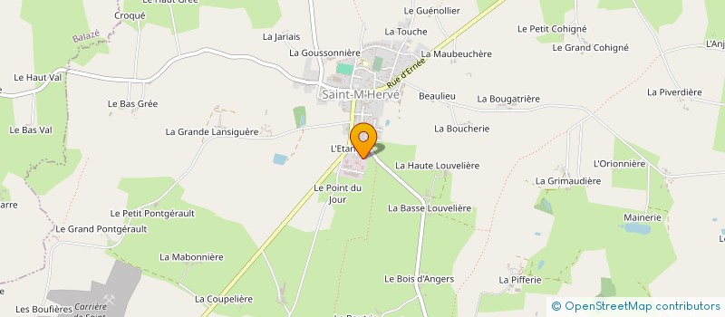 localisation de l'entreprise ENOSANE  SAINT-M'HERVE