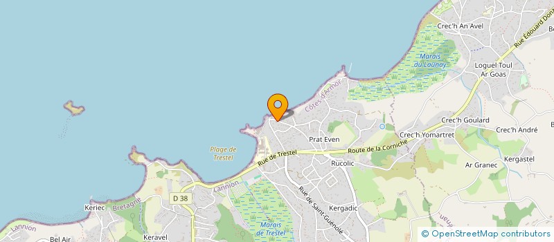 localisation de l'entreprise ENOSI  TREVOU-TREGUIGNEC