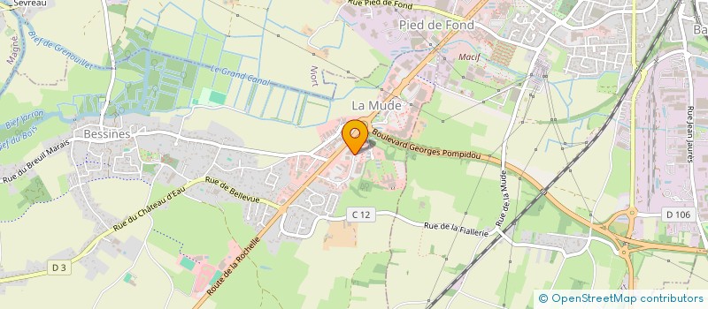 localisation de l'entreprise ENOSYS OPTIQUE 79  BESSINES