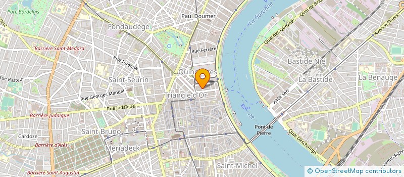 localisation de l'entreprise ENOVA à BORDEAUX