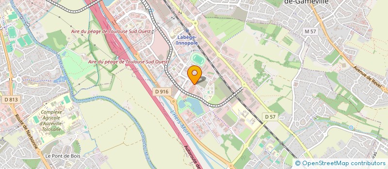 localisation de l'entreprise ENOVA ENTAIRE  LABEGE