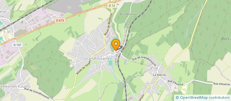 localisation de l'entreprise ENOVATEAM à BESANCON