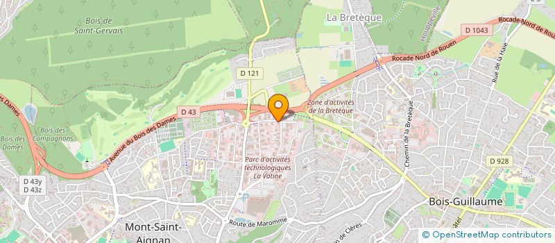 localisation de l'entreprise ENOVEA à MONT-SAINT-AIGNAN