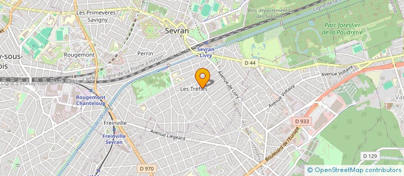 localisation de l'entreprise ENPG BATIMENT  SEVRAN