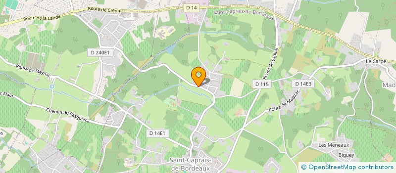 localisation de l'entreprise ENPHASE CREATION  SAINT-CAPRAIS-DE-BORDEAUX