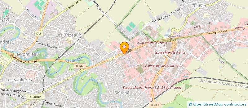 localisation de l'entreprise ENR 2  NIORT