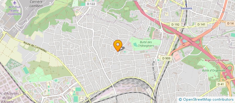 localisation de l'entreprise ENR 95  FREPILLON