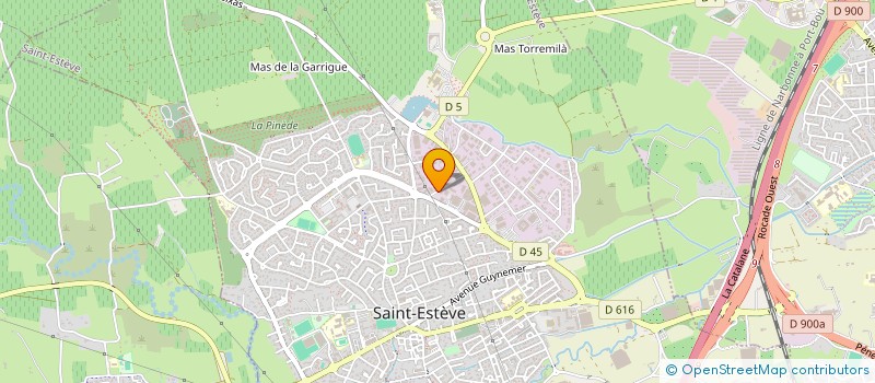 localisation de l'entreprise ENR A'VENIR à SAINT-ESTEVE