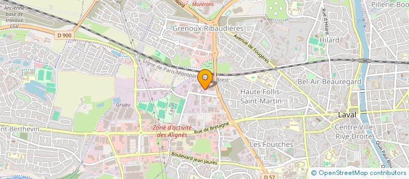 localisation de l'entreprise ENR APPLICATIONS à LAVAL