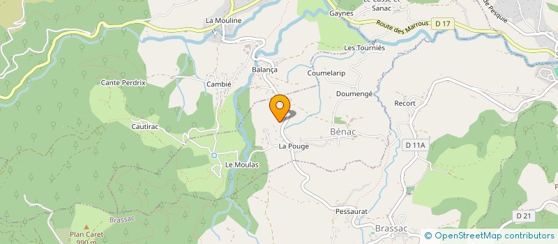 localisation de l'entreprise ENR-BLB à BENAC