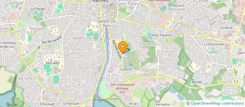 localisation de l'entreprise ENR BRETAGNE à VANNES