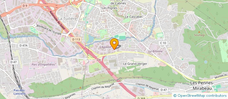 localisation de l'entreprise ENR CONCEPT  LES PENNES-MIRABEAU