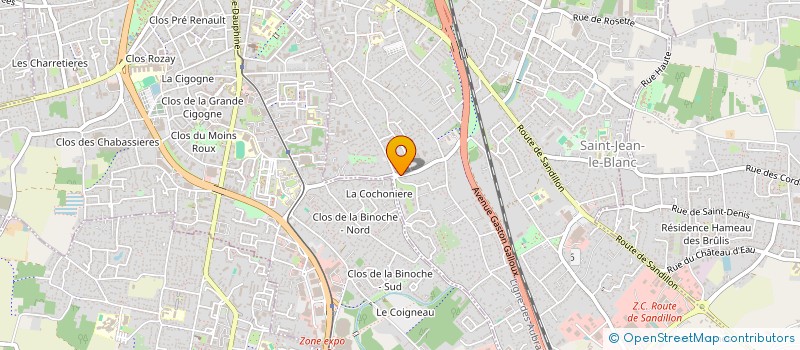 localisation de l'entreprise ENR EEF 11 à SAINT-JEAN-LE-BLANC