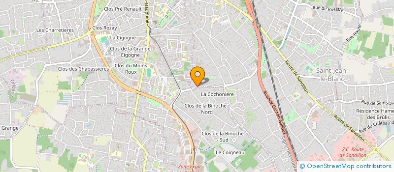 localisation de l'entreprise ENR EEF 14 à SAINT-JEAN-LE-BLANC