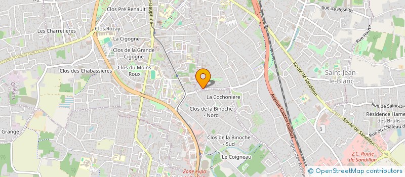 localisation de l'entreprise ENR EEF 16 à SAINT-JEAN-LE-BLANC